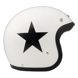 Casque jet DMD Vintage Star Blanc