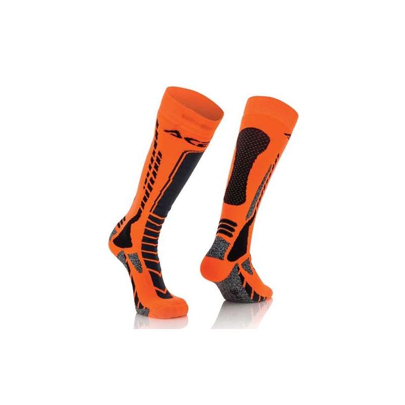 Acerbis Socken Mx Pro Schwarz-Neon Orange