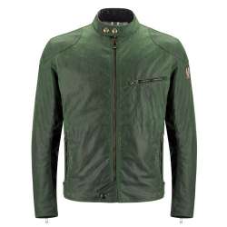 BELSTAFF ARIEL VESTE HOMMES - WAXED COTTON / BRITISH GREEN