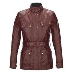 BELSTAFF CL. TOURIST TROPHY VESTE DAMES - WAXED COTTON / CARDINAL RED