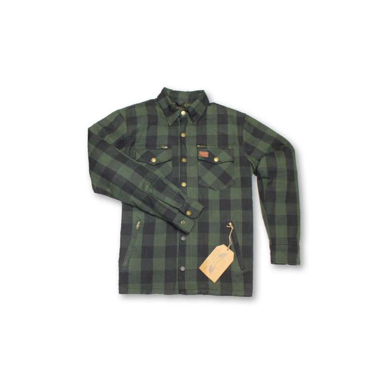 MOTO ELEVEN SHIRT 2 HOMMES - VERT / NOIR