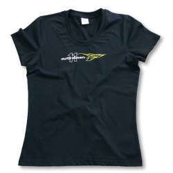 MOTO ELEVEN T-SHIRT FLAME DAMES - NOIR