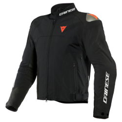 BLOUSON DAINESE *INDOMITA D-DRY XT JACKET  NOIR-MATT/NOIR-MATT/FLUO-ROUGE