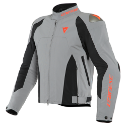 BLOUSON DAINESE *INDOMITA D-DRY XT JACKET FROST-GRIS/NOIR-MATT/FLUO-ROUGE