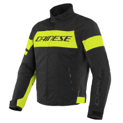 BLOUSON DAINESE SAETTA D-DRY JACKET  NOIR/FLUO-JAUNE/NOIR