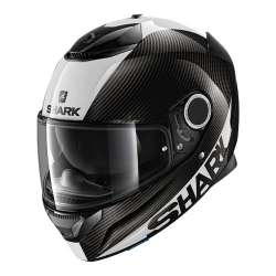 Casque intégral Shark SPARTAN CARB 1.2 SKIN - carbone blanc argent