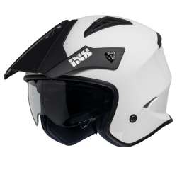 Casque Jet iXS114 3.0 blanche-noir