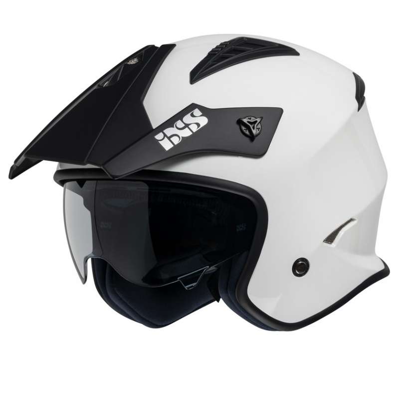 Casque Jet iXS114 3.0 blanche-noir