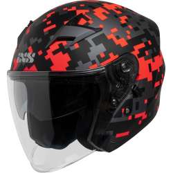 Casque Jet iXS99 2.0 noir matt-rouge