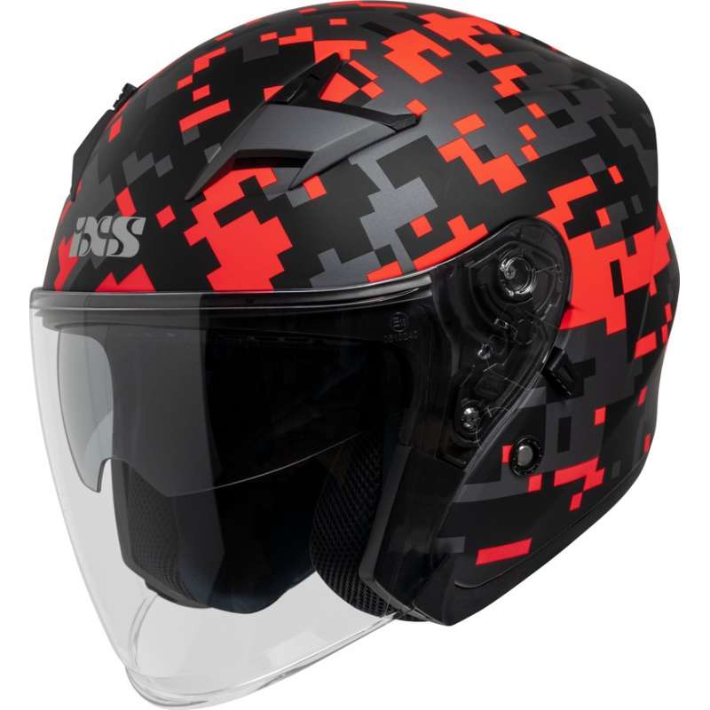Jethelm iXS99 2.0 schwarz matt-rot
