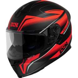 Casque intégral iXS1100 2.3 noir mat-rouge