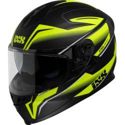 Casque intégral iXS1100 2.3 noir mat-jaune fluo