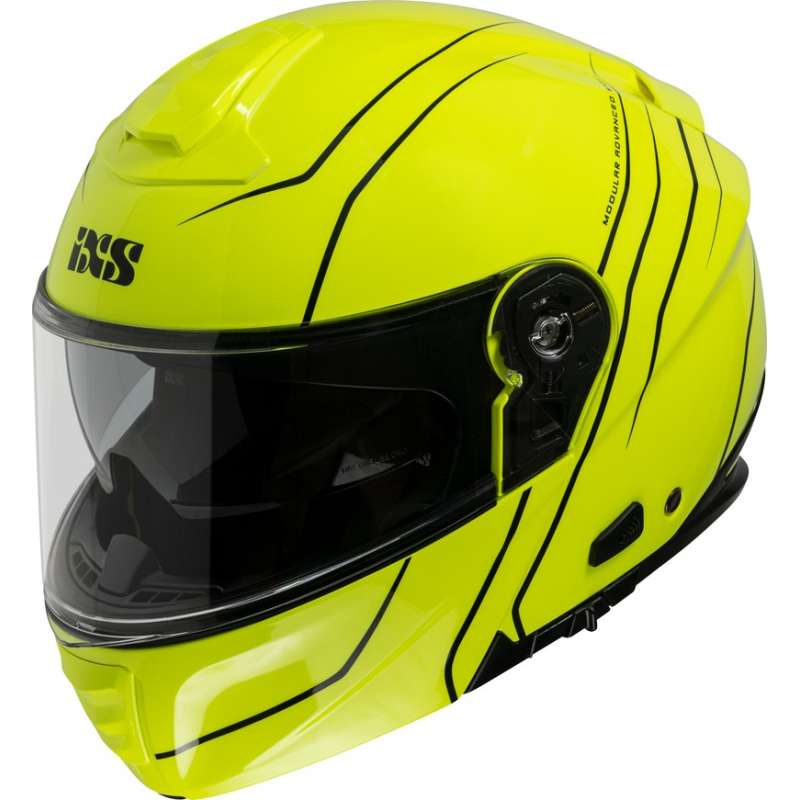 Casque modulable iXS460 FG 2.0 jaune fluo-noir