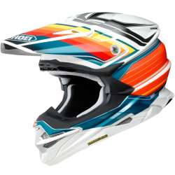 Casque Cross Shoei VFX-WR Pinnacle TC-8 blanc-bleu-rouge