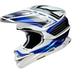 Casque Cross Shoei VFX-WR Pinnacle TC-2 blanc-bleu-noir