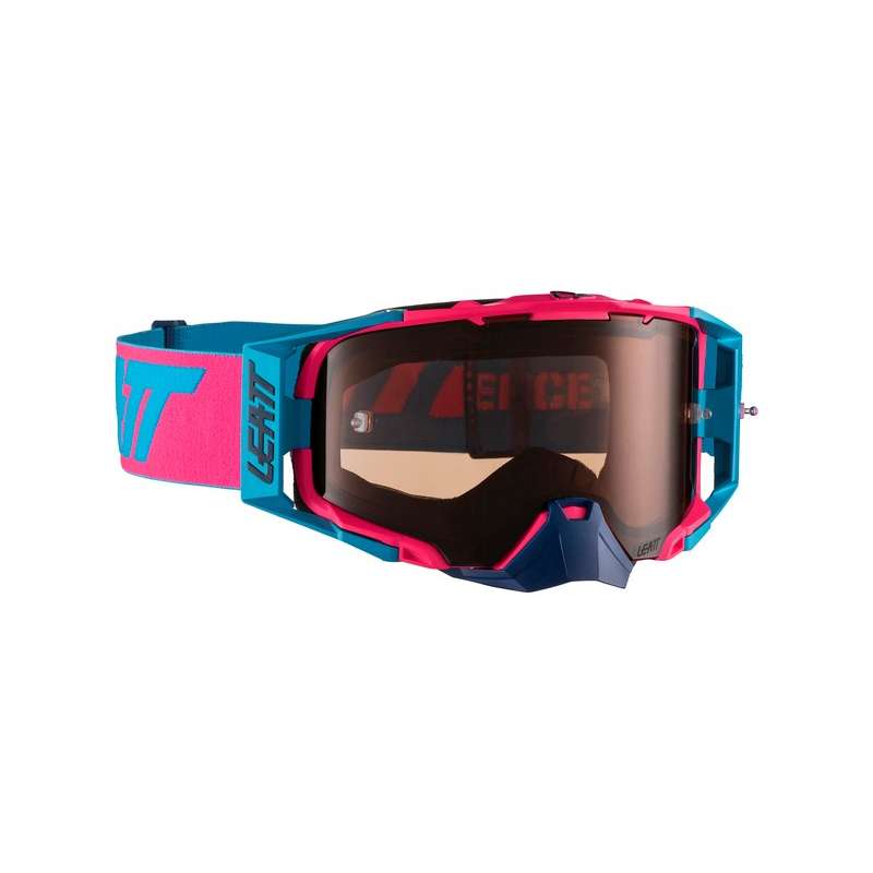 Lunettes Leatt Velocity 6.5 pink-cyan rose miroir, rose-bleu