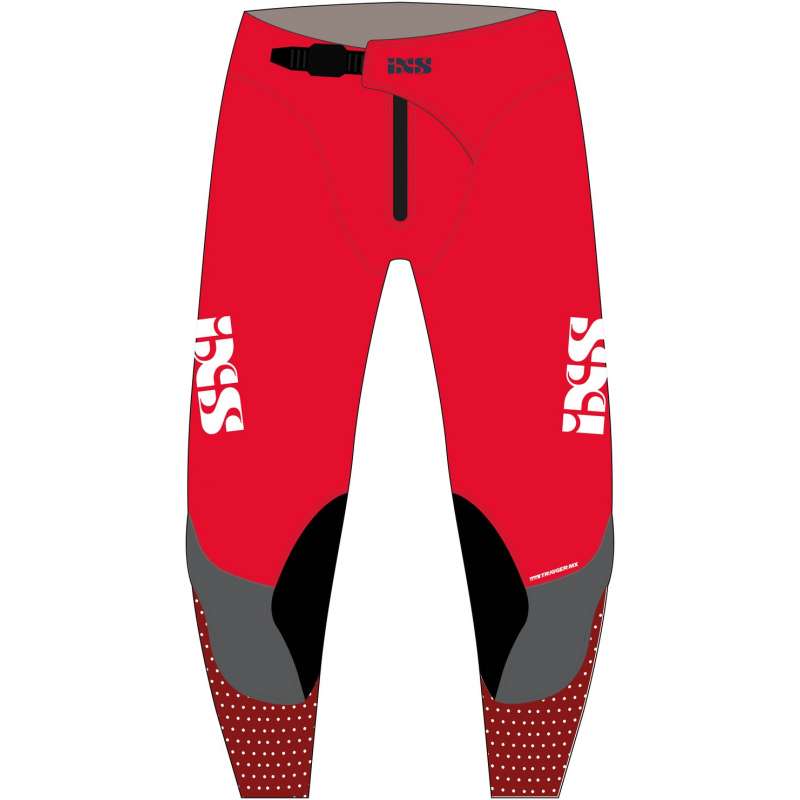 IXS MX Pantalon Trigger rouge-gris