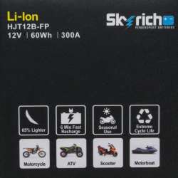 SKYRICH Batterie Lithium HJT12B-FP