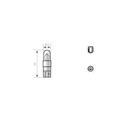 Philips Glassockellampe 12V 1.2W