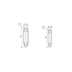 Philips Soffittenlampe 12V 15W