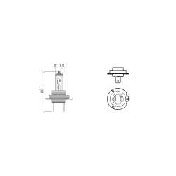 Philips lampe halogène H7 12V/55W Vision Moto