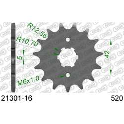 DC AFAM Pignon 520 avec 16 dents