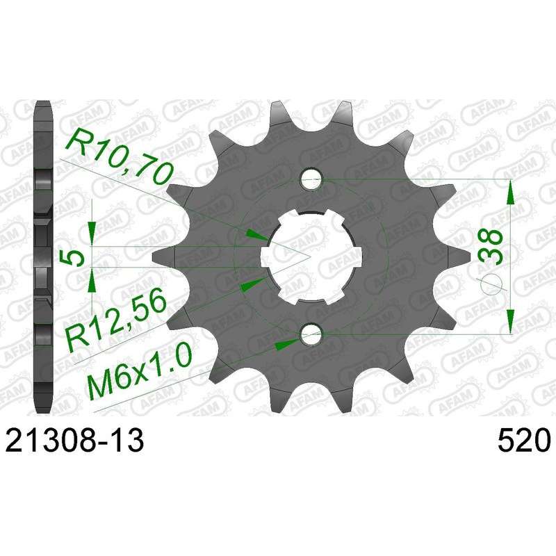 DC AFAM Pignon 520 avec 13 dents