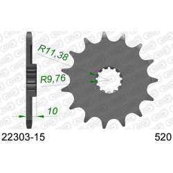 DC AFAM Pignon 520 avec 15 dents