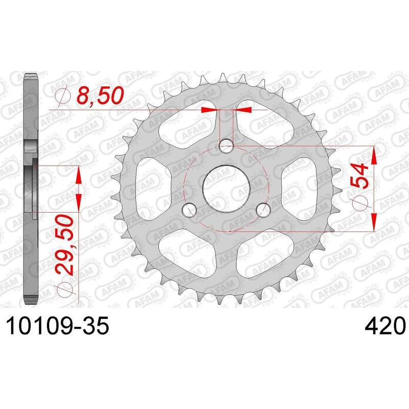 DC AFAM Couronne Inox 420 (35 dents)