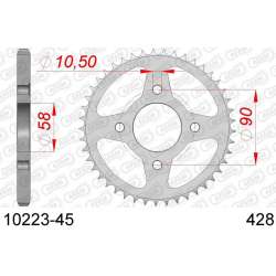DC AFAM Couronne Inox 428 (45 dents)