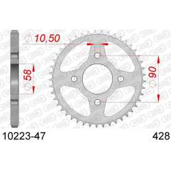 DC AFAM Couronne Inox 428 (47 dents)
