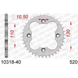 DC AFAM Couronne Inox 520 (40 dents)