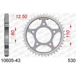 DC AFAM Couronne Inox 530 (43 dents)