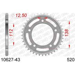 DC AFAM Couronne Inox 520 (43 dents)