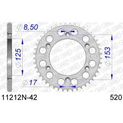DC AFAM Couronne Aluminium 520 (42 dents)