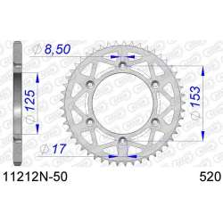 DC AFAM Couronne Aluminium 520 (50 dents)