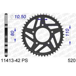 DC AFAM Couronne Aluminium 520 (42 dents)