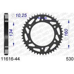 DC AFAM Couronne Aluminium 530 (44 dents)