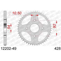 DC AFAM Couronne Inox 428 (49 dents)