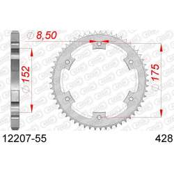 DC AFAM Couronne Inox 428 (55 dents)