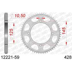 DC AFAM Couronne Inox 428 (59 dents)