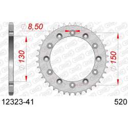 DC AFAM Couronne Inox 520 (41 dents)