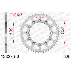 DC AFAM Couronne Inox 520 (50 dents)