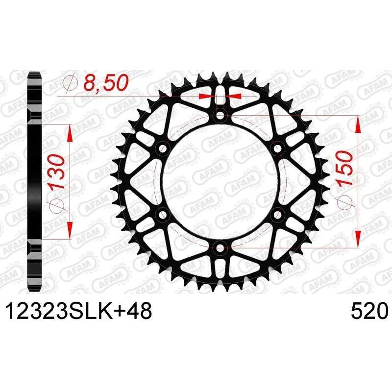 DC AFAM Couronne Inox 520 S/C 48 dents