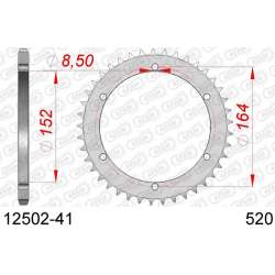 DC AFAM Couronne Inox 520 (41 dents)