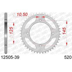 DC AFAM Couronne Inox 520 (39 dents)