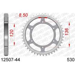 DC AFAM Couronne Inox 530 (44 dents)