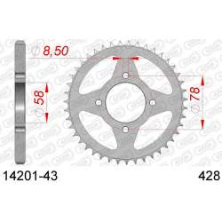 DC AFAM Couronne Inox 428 (43 dents)