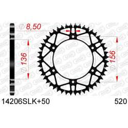 DC AFAM Couronne Inox 520 S/C (50 dents)