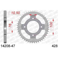 DC AFAM Couronne Inox 428 (47 dents)